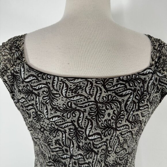 VTG Charter Club Midi Dress Sz 8 Floral V Neck Babydoll Sleeveless Fairy Preppy - Picture 10 of 13